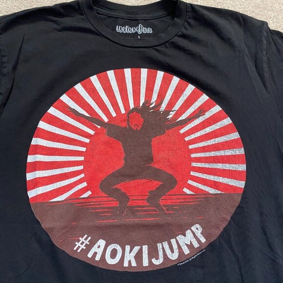 We Love Fine L Steve Aoki Jump Graphic T-Shirt Tee DJ Electronic Dance Music - Picture 2 of 12